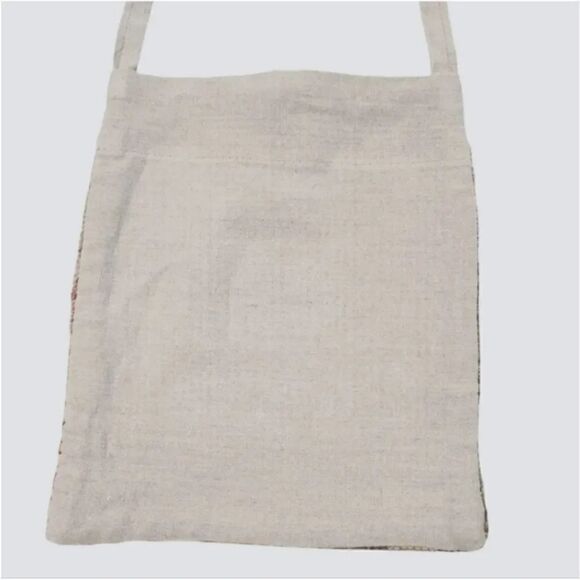 Vintage Handmade Turkish Wool Rug Shoulder Crossbody Bag - Picture 3 of 4